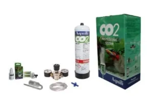 Aquili impianto Co2 Professional System con Riduttore a 2 manometri e bombola 600 gr - Modello Classic - cod. CO225