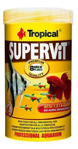 Tropical SUPERVIT flakes 100ml/20gr mangime in fiocchi per tutti i pesci tropicali