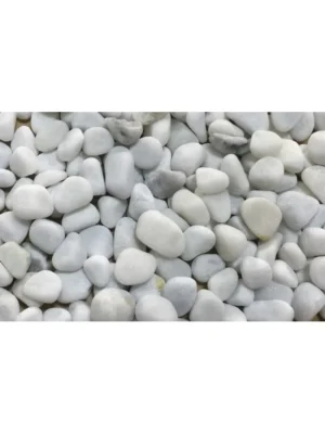 Ghiaia Bianca 8-12 mm, ciottoli bianchi - 5 kg- fondo inerte per acquario - OceanMax