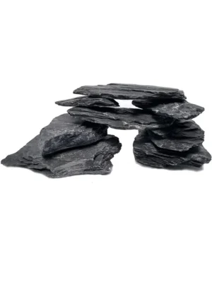 Roccia Ardesia nera in lastre S al pezzo - circa 8-15 cm - inerte