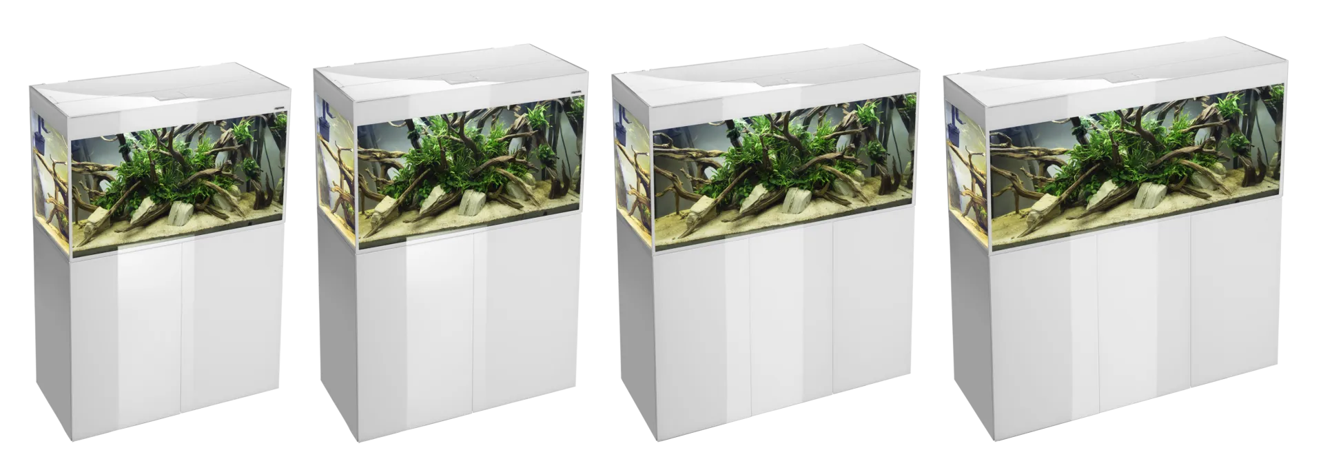 Supporto Aquael Glossy 80 White 80X35X80h cm - mobiletto bianco lucido per acquario