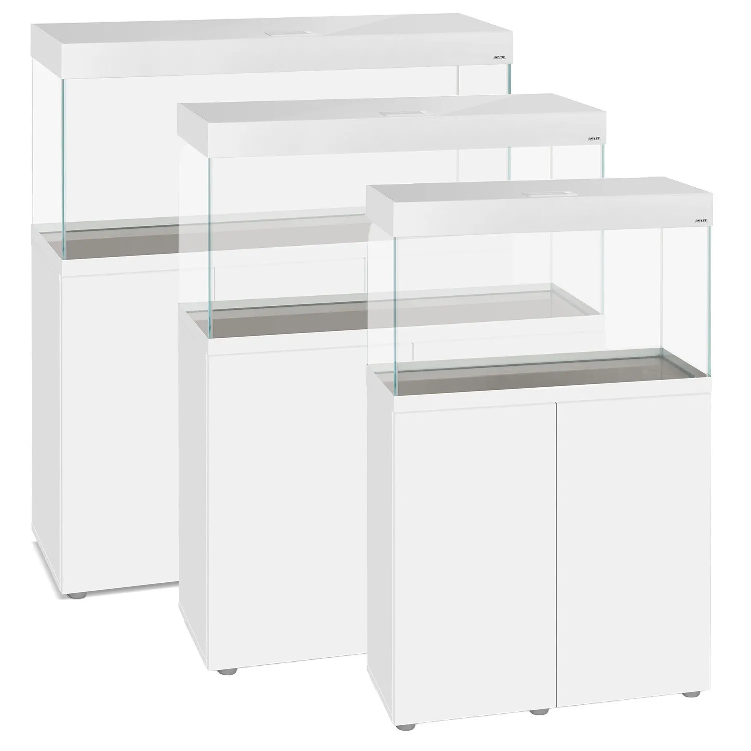 Aquael Opti Set 200 white 101X41X56h cm - 200 lt bianco - Acquario Completo di illuminazione a Led
