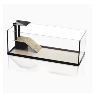 Aquael AcquaTerrarium 80 tartarughiera in vetro con isola filtro e pompa 80x35x30,5 h cm