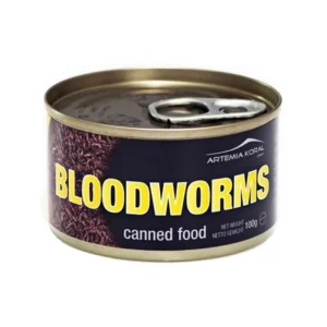 Artemia Koral Canned - Chironomus 100gr Bloodworms - cibo fresco in scatola per pesci e coralli