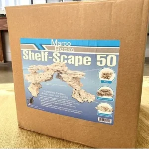 Rocce MarcoRocks Shelf Scape BOX 50 - 35lb - 16 kg circa - Kit per acquario marino o dolce di ciclidi