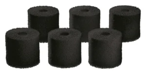 Oase Set 6 spugne prefiltro nere 60 ppi di ricambio per tutti i filtri esterni Biomaster - cod. 45268