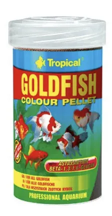 Tropical GOLDFISH COLOUR PELLET 250ml/90gr mangime in granuli per pesci rossi