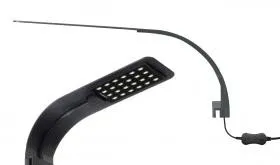 Whimar - LED Lamp X5 Cool White colore Nero - plafoniera ultra slim per piccoli acquari - black - 10 W