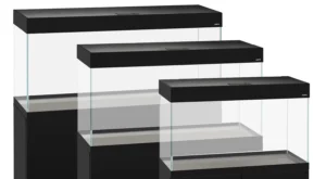 Aquael Opti Set 125 Black 81X36X51h cm - 125 lt nero - Acquario Completo di illuminazione a Led