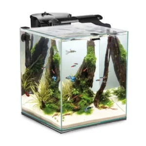 Aquael Fish & Shrimp Set Duo 35 - Black - acquario completo 49 Lt - 35x35x40h cm Nero