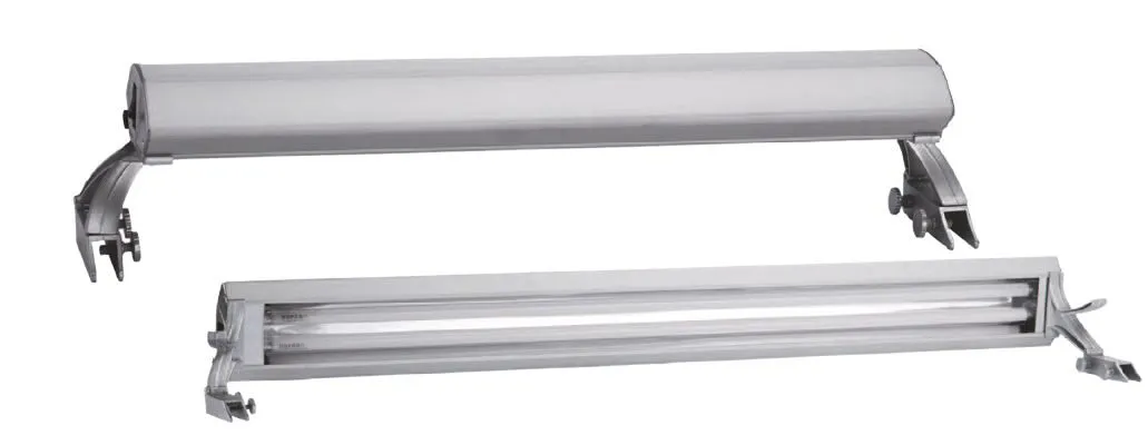Blu Bios Plafoniera UPLUX 100 LAMP 2x39w Neon T5 100-105 cm con sistema di aggancio a bordo vasca