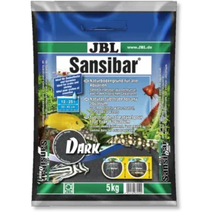 JBL Sansibar Dark 5 Kg - Sabbia naturale per acquario nera fine 0.2-0.6 mm