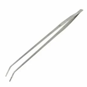 Pinza curva professionale in acciaio inox per piantumare 26,5 cm aquascaping